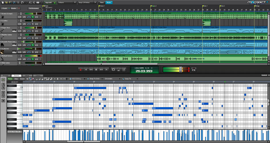 Mixcraft 8 Home Studio Music Make Software Screenshot 2