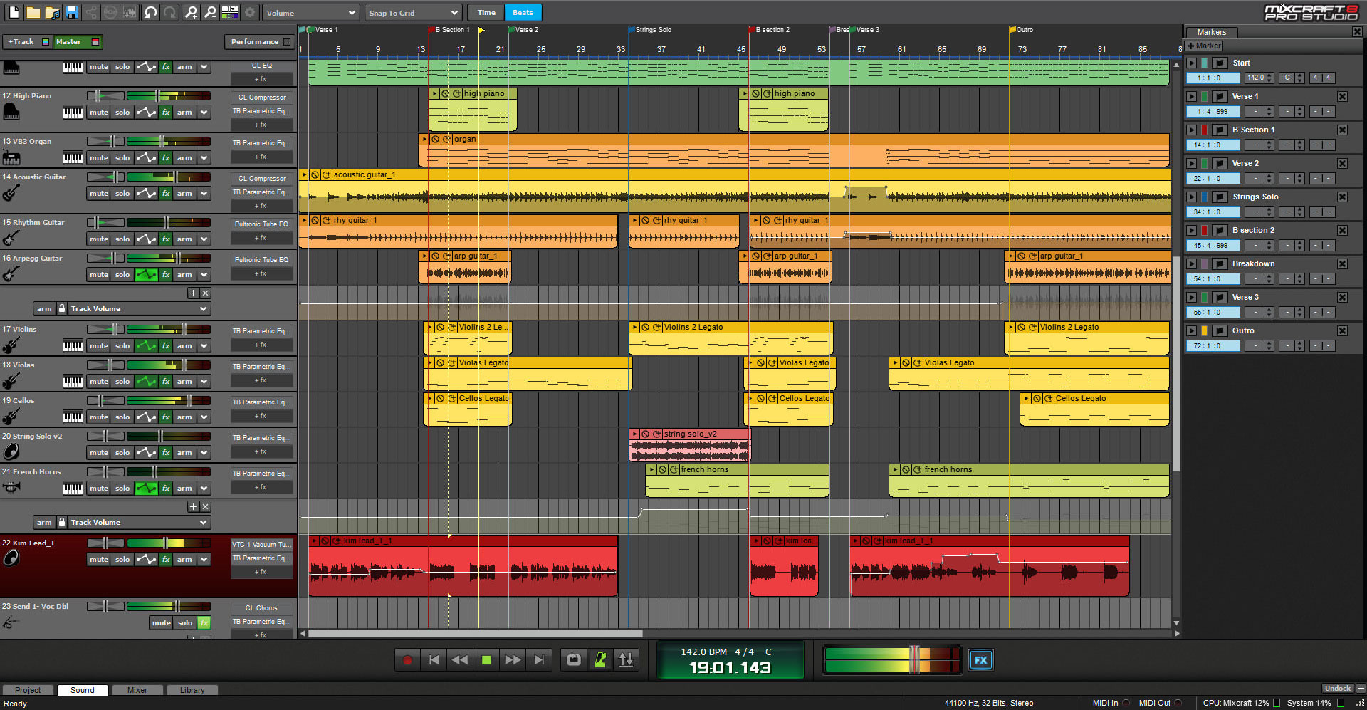Mixcraft 8 Pro Studio Music Production Software Screenshot 1
